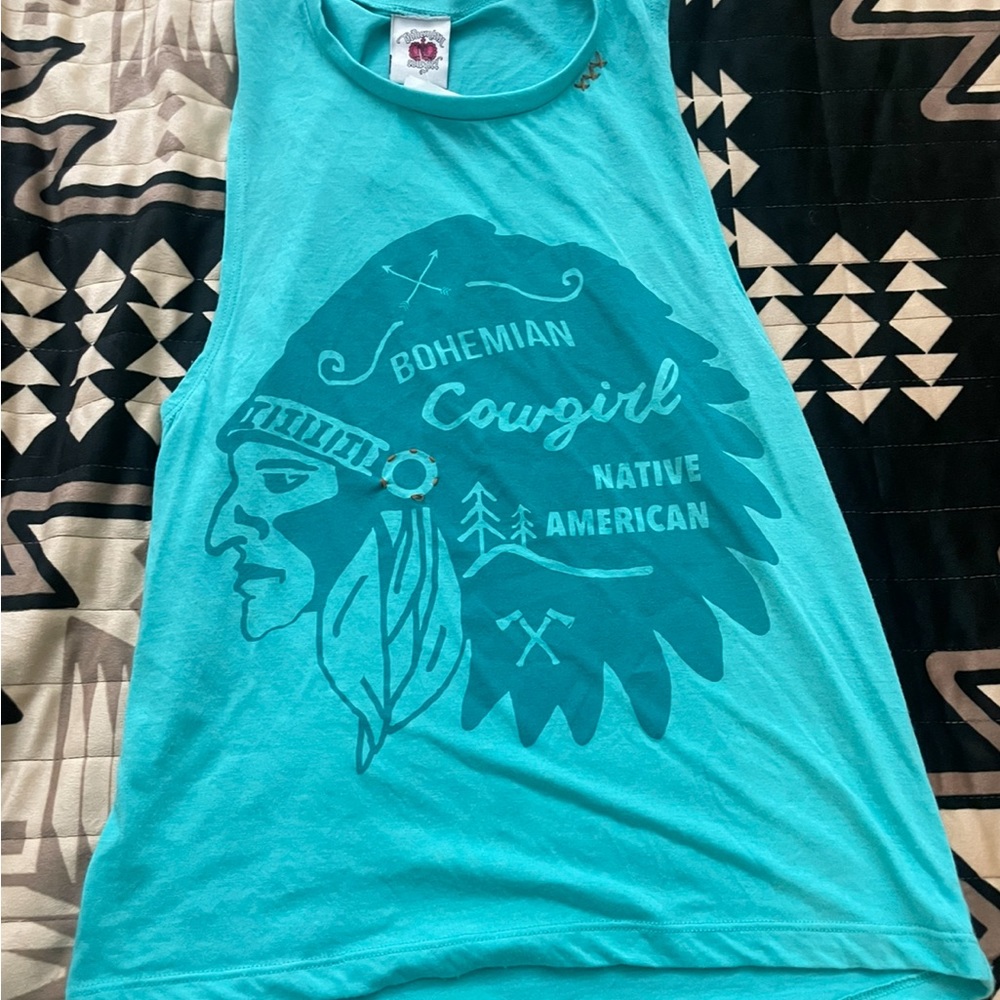 Native turquoise shirt